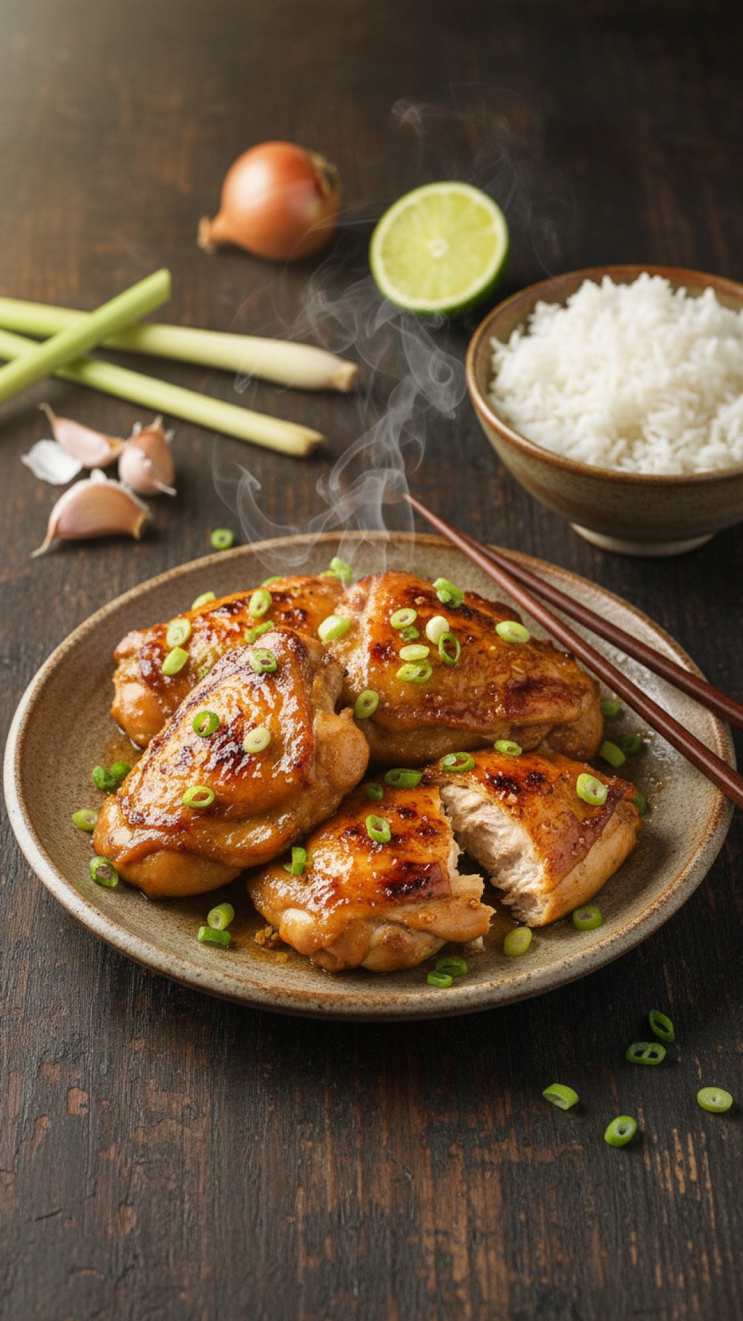 Authentic Vietnamese Lemongrass Chicken Preparation