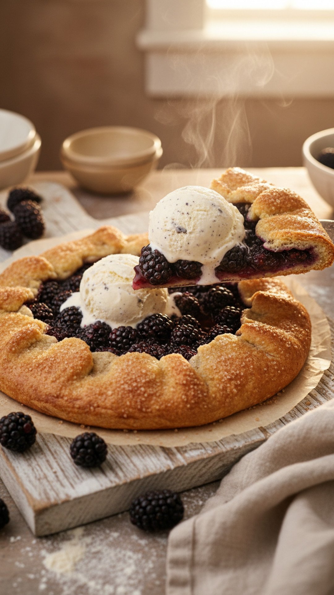 Blackberry Galette Easy Rustic Beautiful Preparation