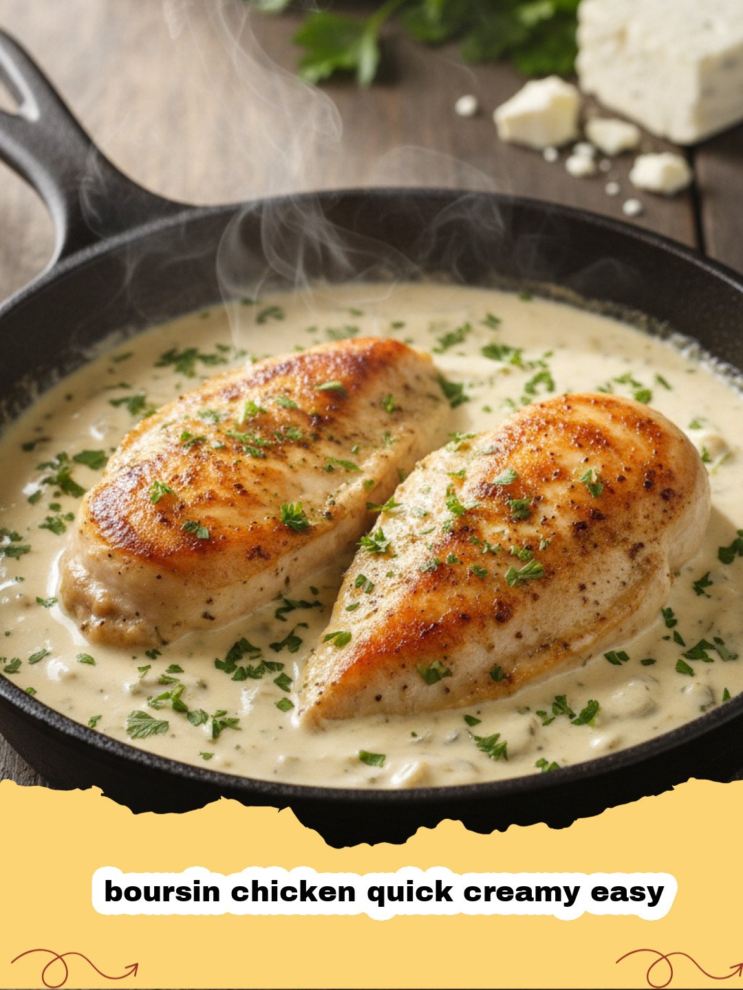 Simple Boursin Chicken: The Easiest 20-Minute Weeknight Dinner