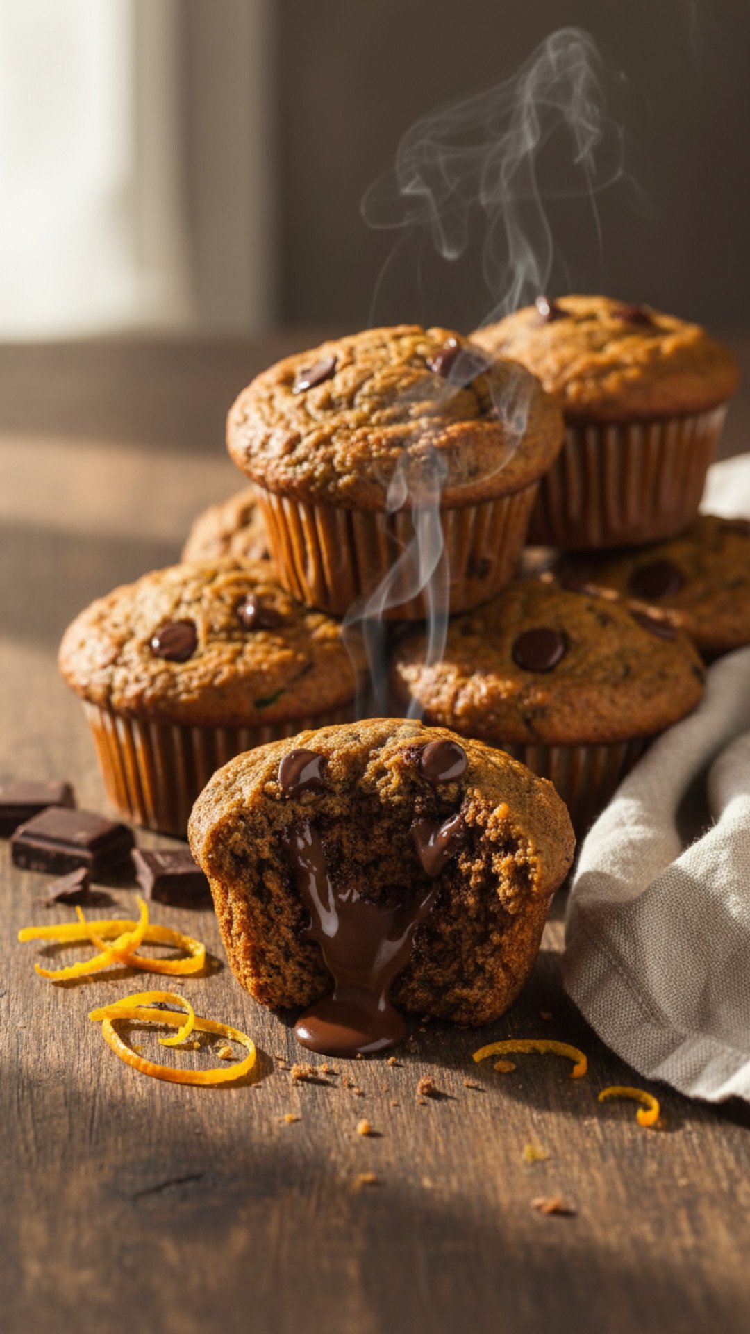 Decadent Sourdough Chocolate Zucchini Muffins Preparation