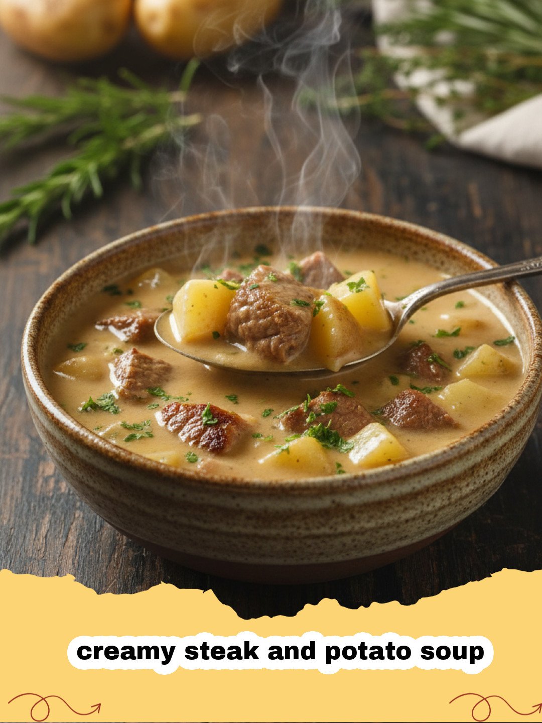 The Ultimate Creamy Steak and Potato Soup Recipe