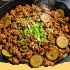 20-Minute Ground Turkey and Zucchini Skillet