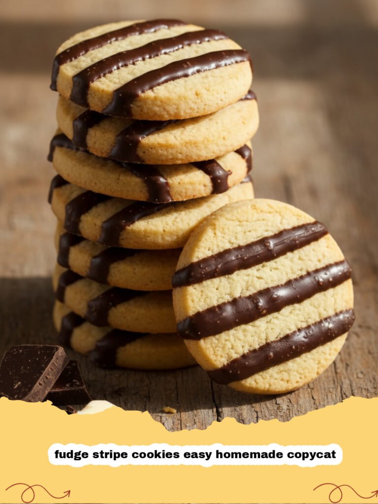 fudge stripe cookies easy homemade copycat - Homemade fudge stripe cookies on a cooling rack