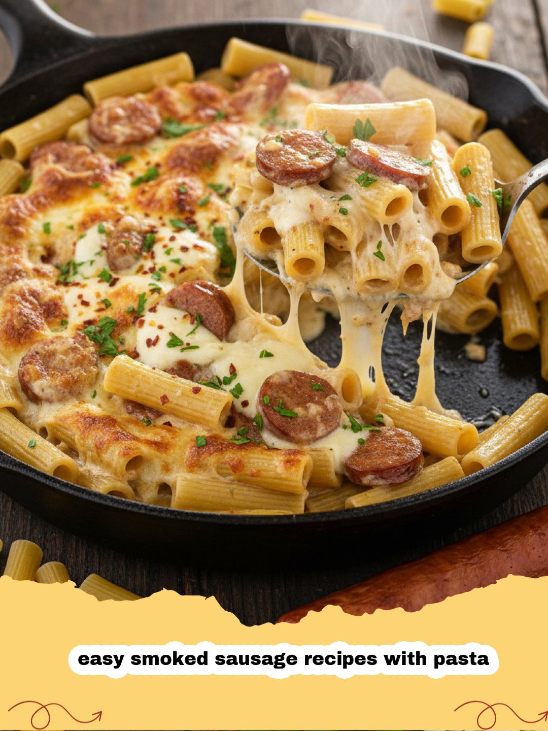 Easy Smoked Sausage and Pasta Creamy One-Pan Meal