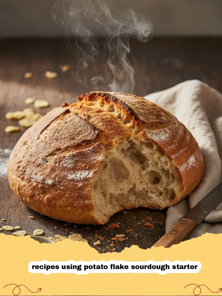 recipes using potato flake sourdough starter - Golden brown fluffy potato flake sourdough rolls in a baking dish