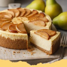 Spiced Ginger Pear Cheesecake