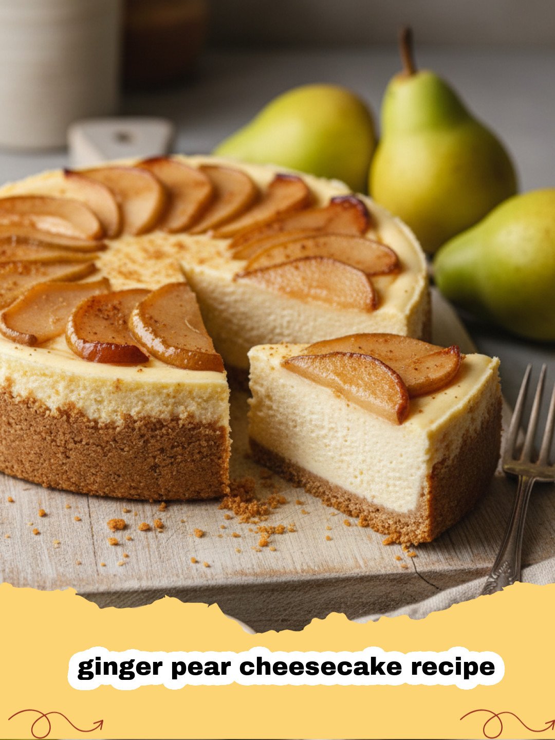 The Ultimate Ginger Pear Cheesecake Recipe for Cozy Autumn Evenings