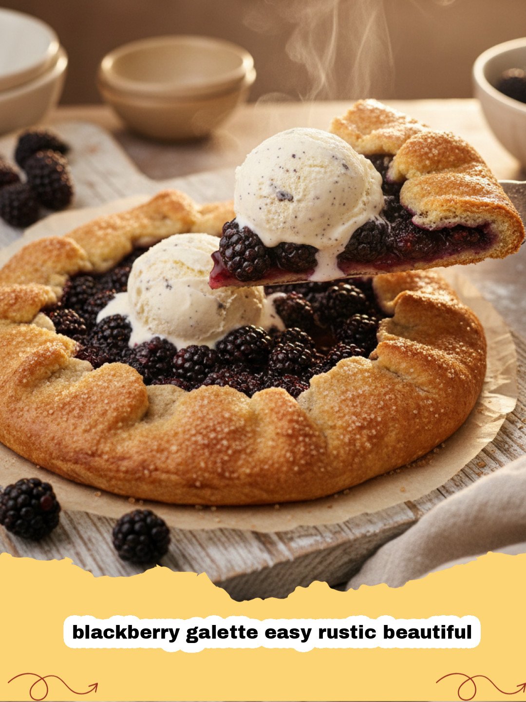 Easy Rustic Blackberry Galette Recipe