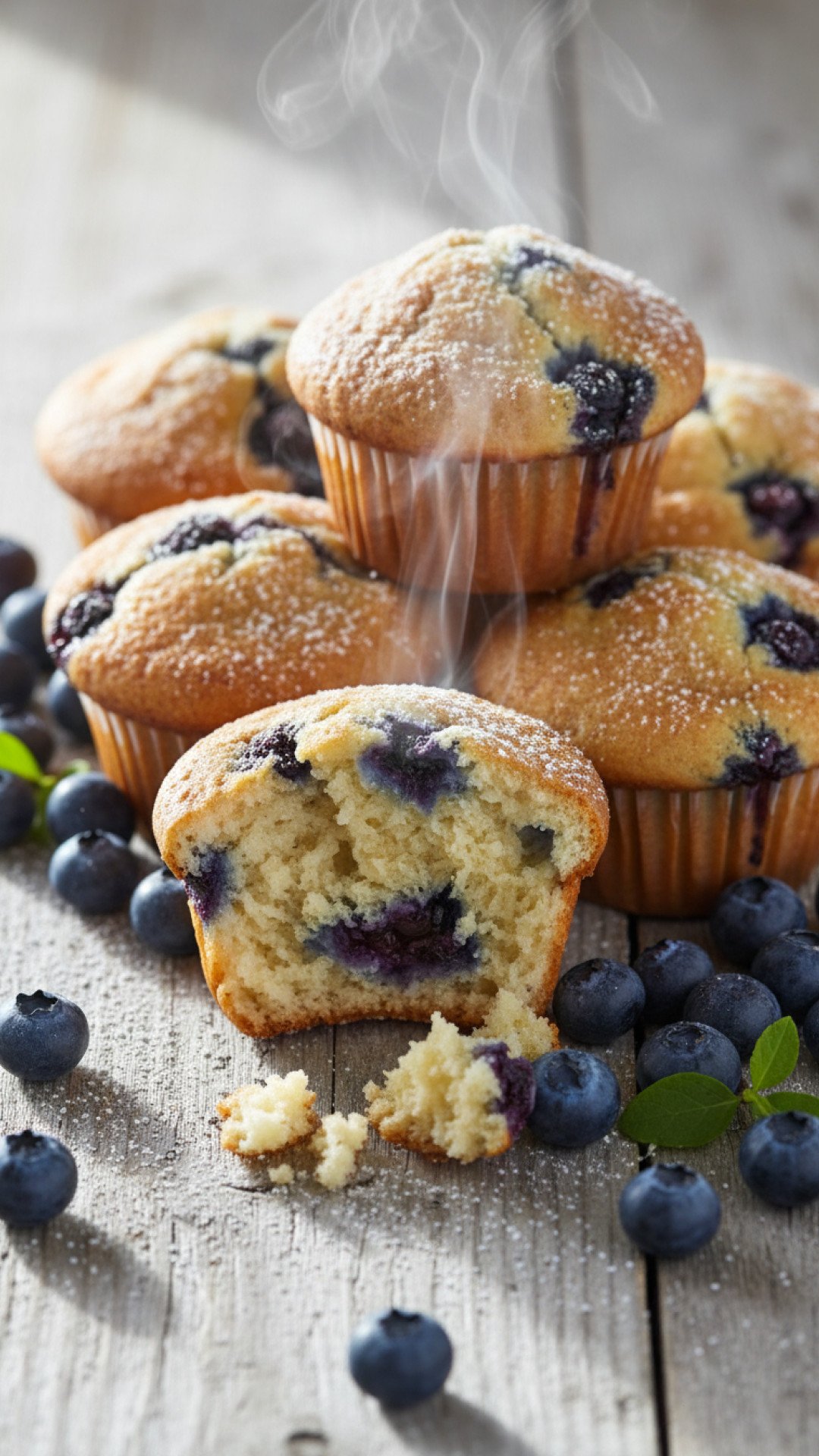 High-Protein Cottage Cheese Blueberry Muffins Preparation