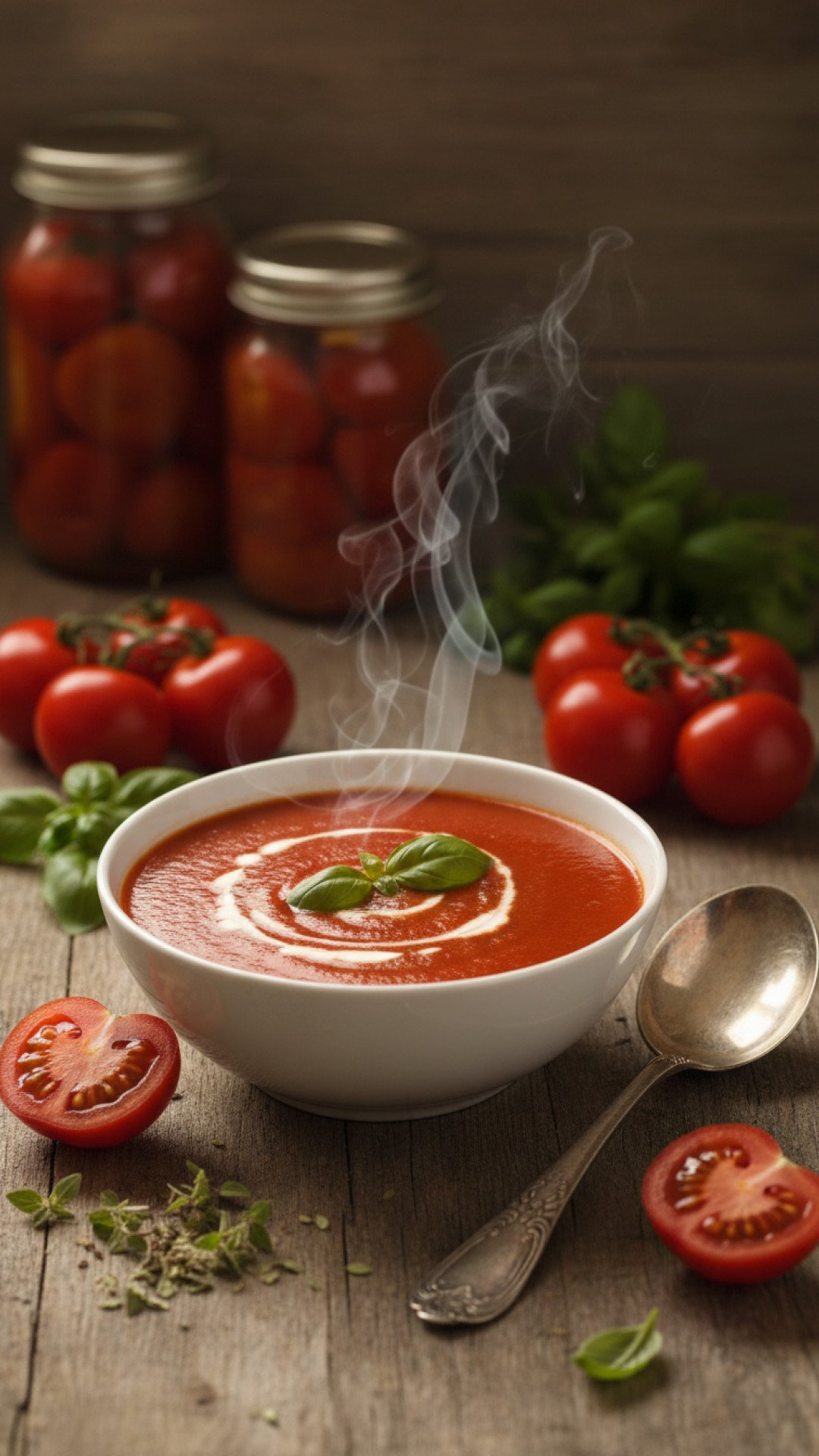 Home-Style Tomato Soup for Canning Preparation