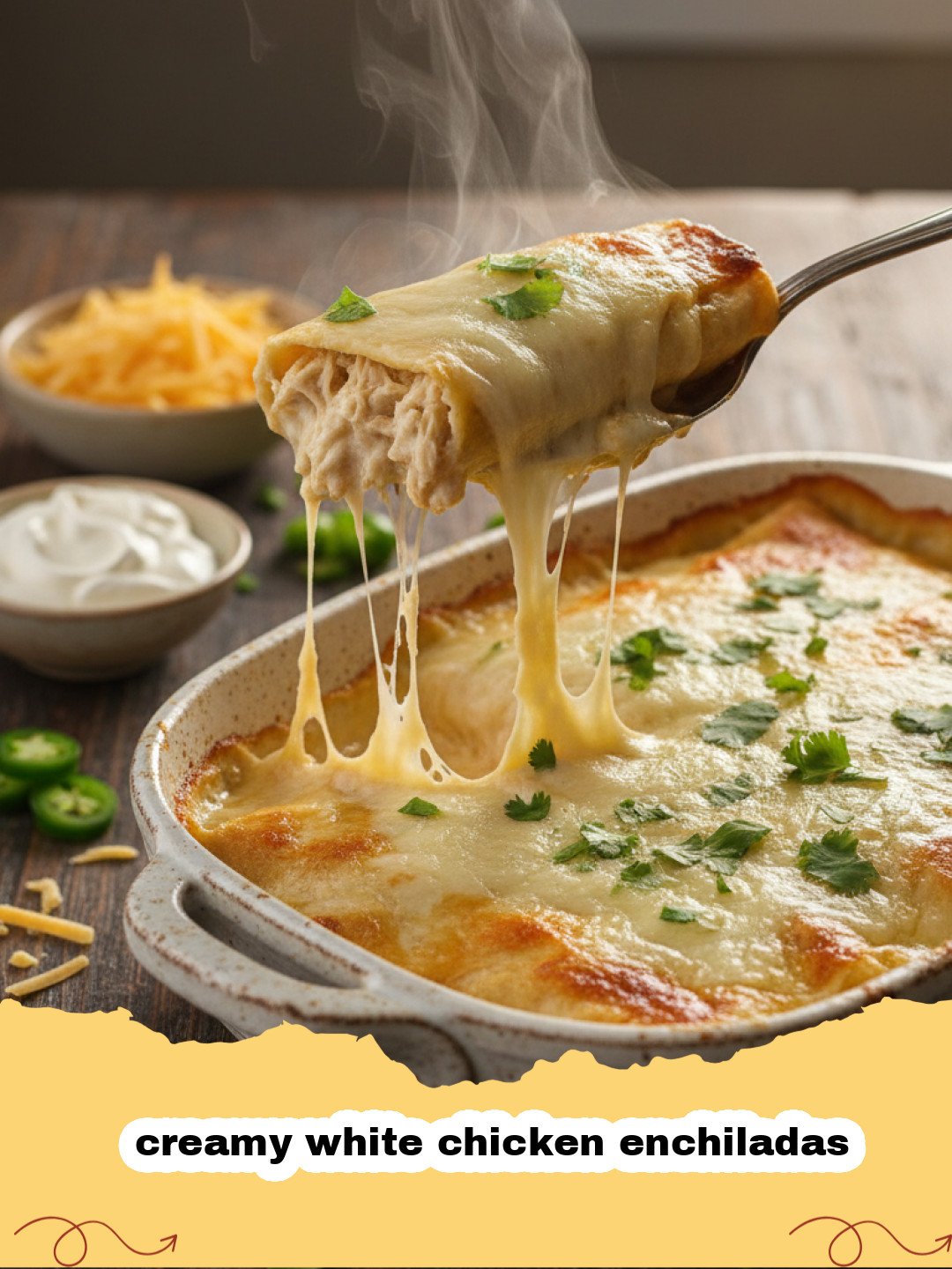 The Best Creamy White Chicken Enchiladas Recipe You Will Ever Taste