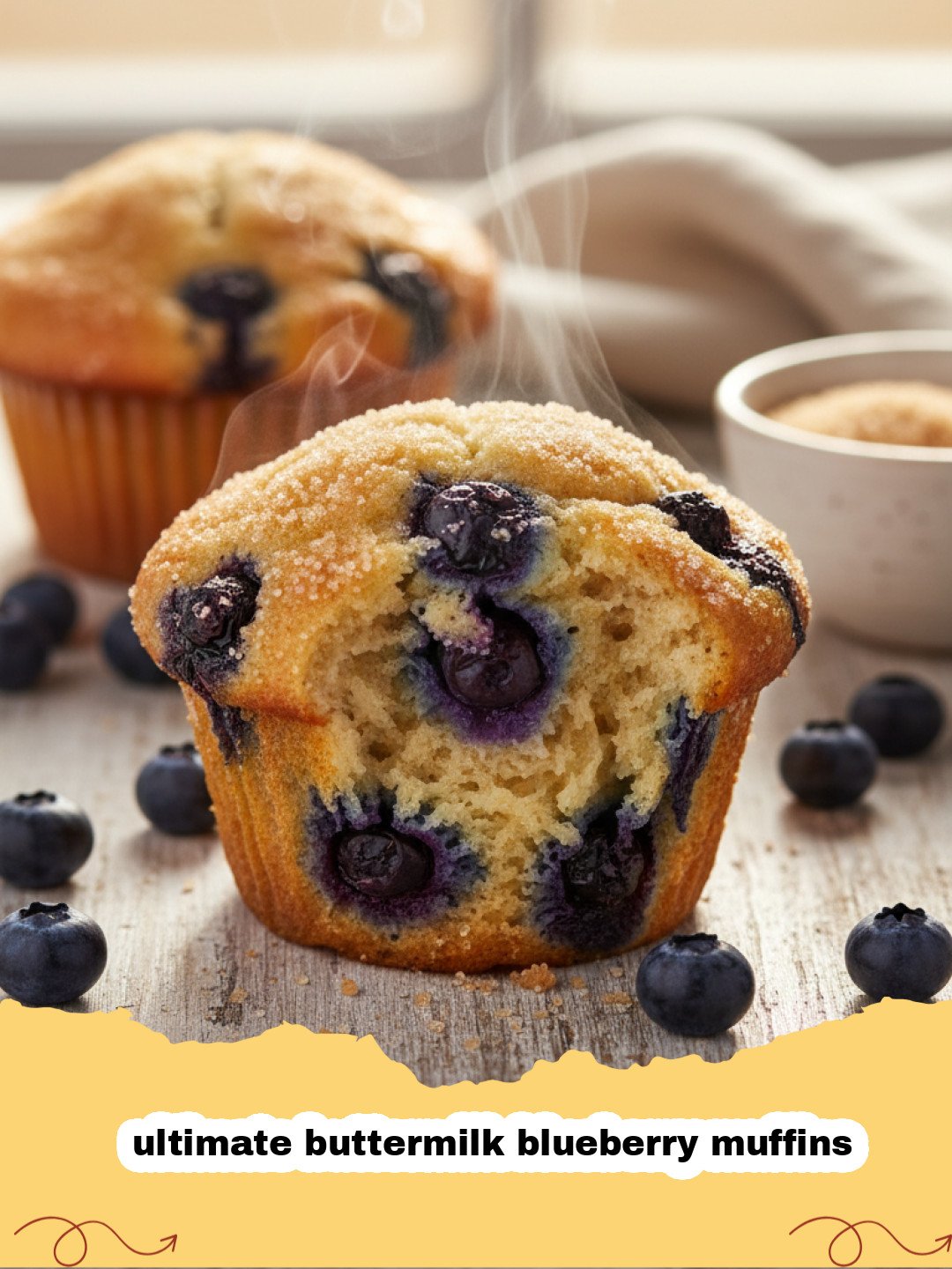The Secret to the Ultimate Buttermilk Blueberry Muffins