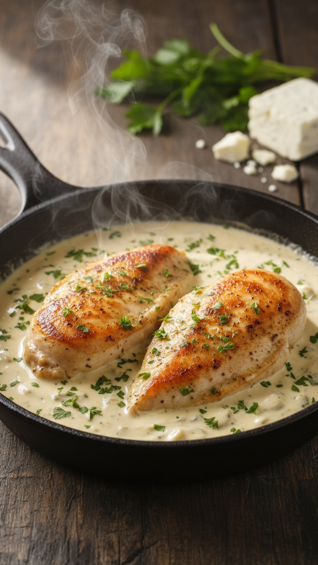 Quick and Easy Creamy Boursin Chicken Preparation