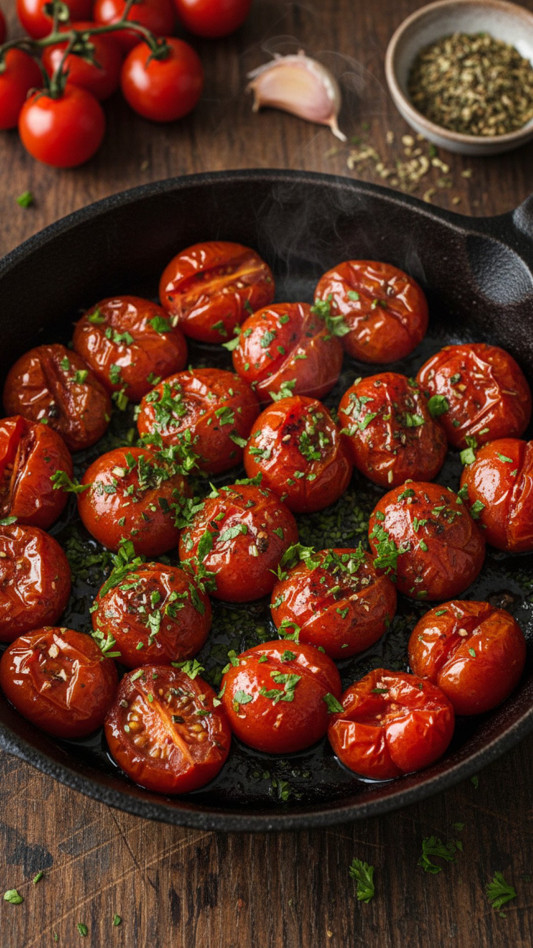 Roasted Cherry Tomatoes Preparation