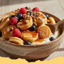 Quick Morning Protein Pancake Bowl