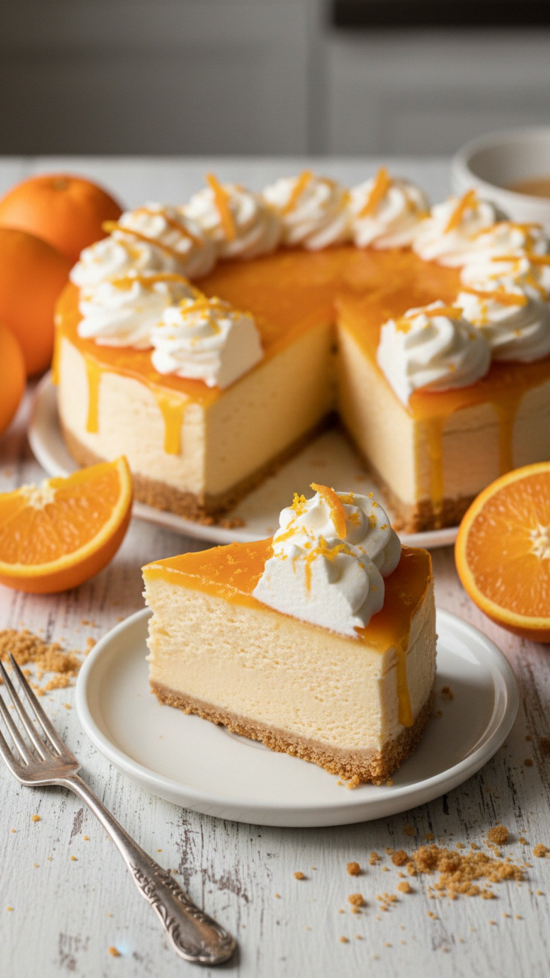 The Ultimate Orange Cream Cheesecake Preparation