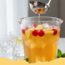 Tropical Sunshine Lemonade Mocktail Punch