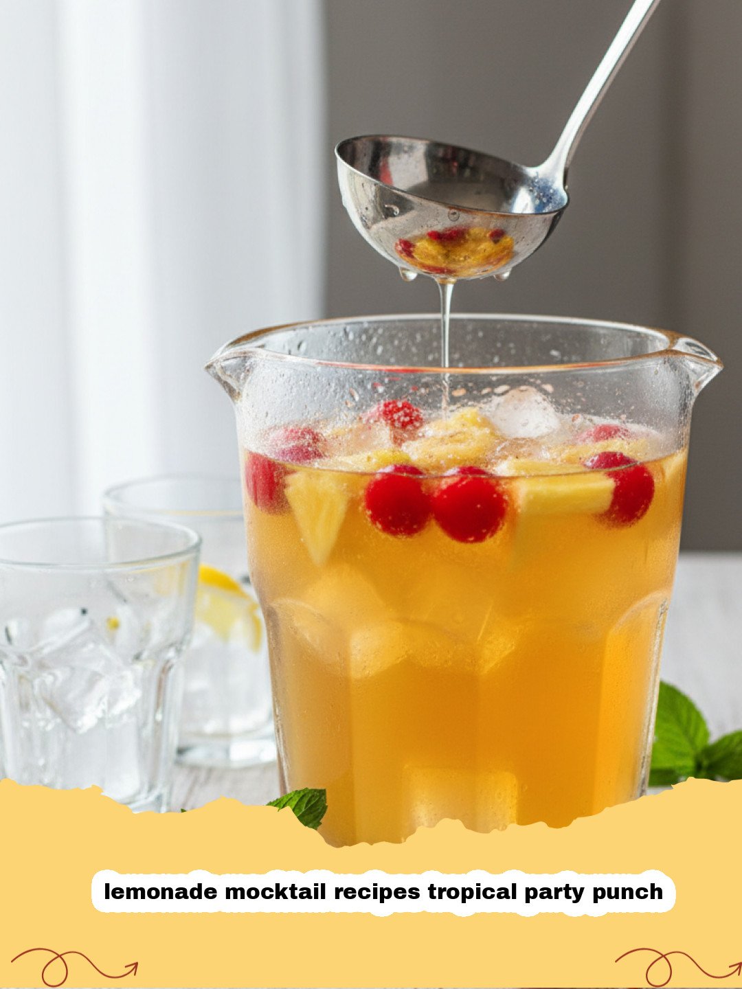 Tropical Sunshine: The Ultimate Lemonade Mocktail Recipes Tropical Party Punch
