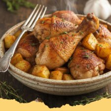 Crispy Air Fryer Chicken and Potatoes