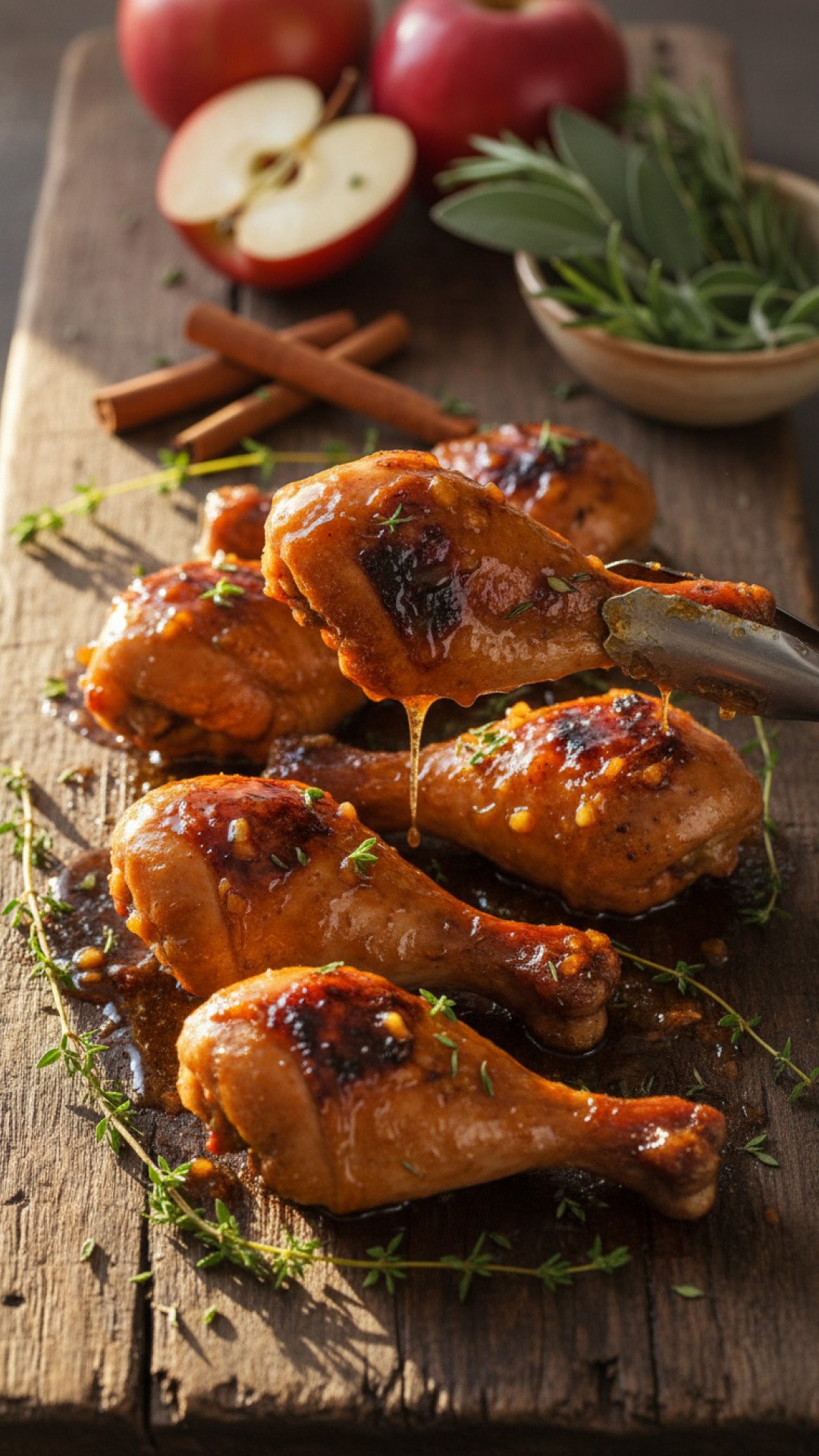 Apple Cider Glazed Chicken Drumsticks Preparation