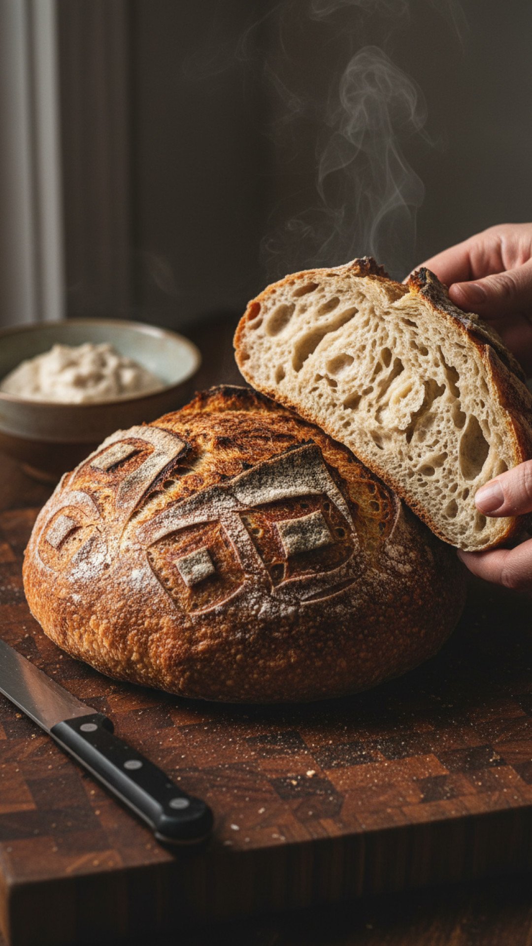 Artisan Sourdough Bread Preparation