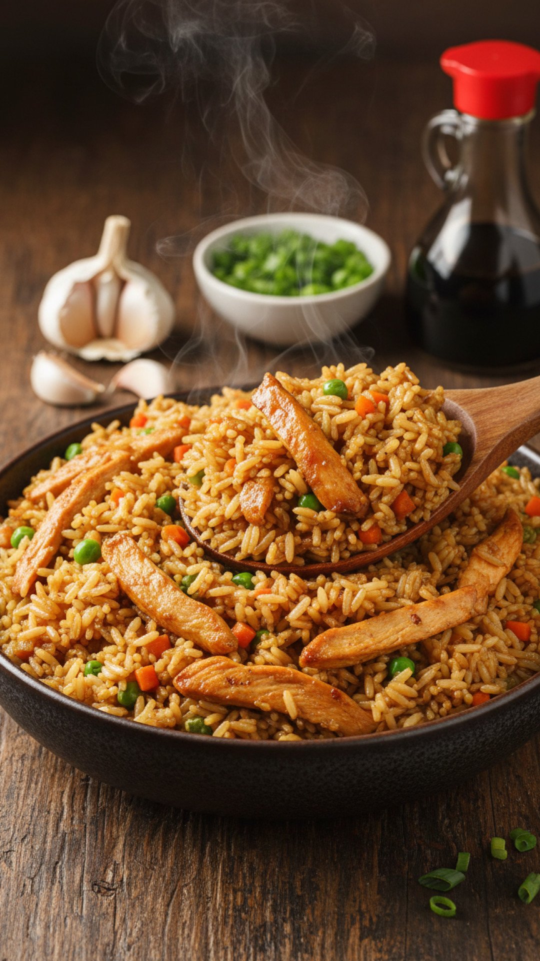 Authentic Chinese Chicken Fried Rice Preparation