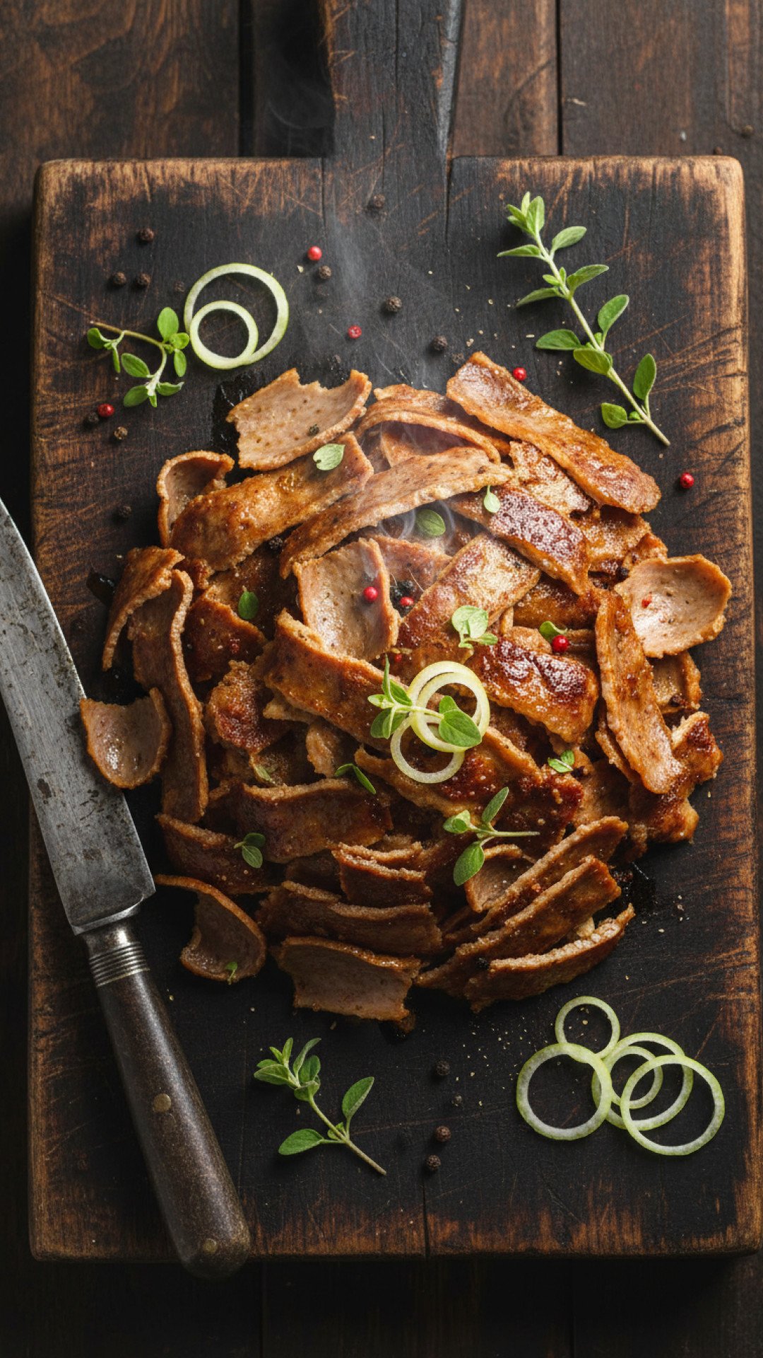 Authentic Homemade Gyro Meat Preparation