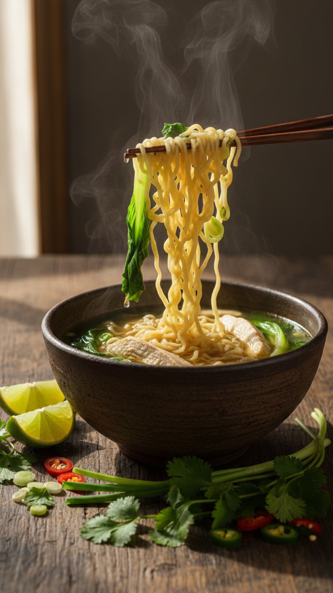 Authentic Vietnamese Chicken Noodle Soup (Pho Ga) Preparation