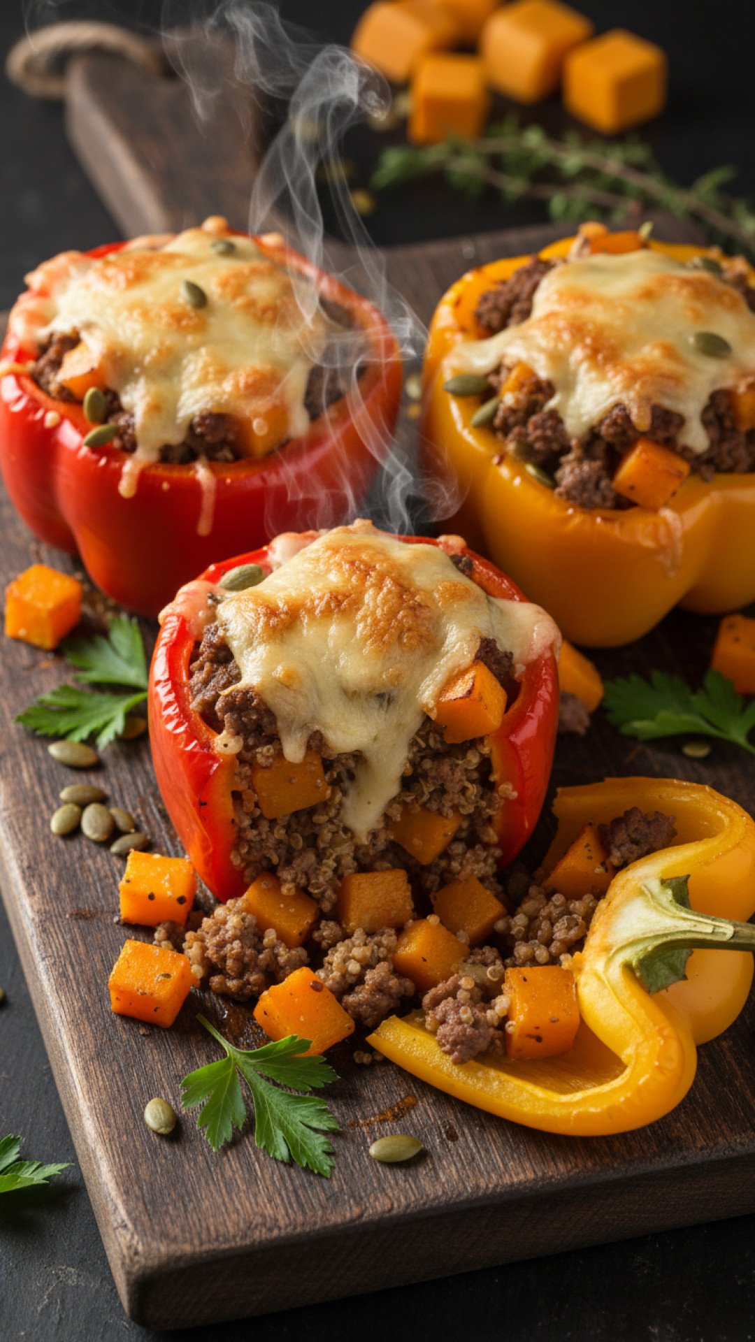 Autumn Harvest Stuffed Peppers Preparation