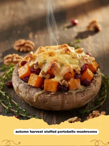 The Ultimate Autumn Harvest Stuffed Portobello Mushrooms