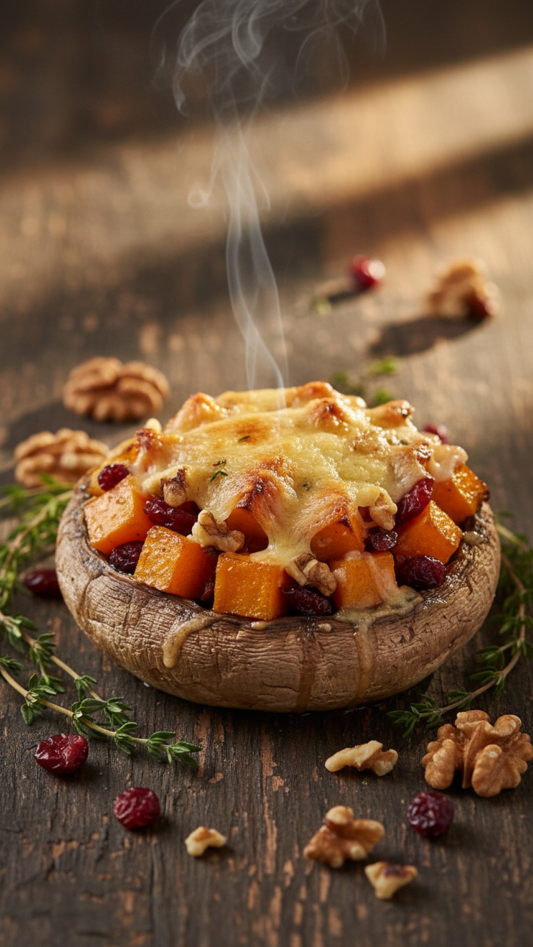 Autumn Harvest Stuffed Portobello Mushrooms Preparation