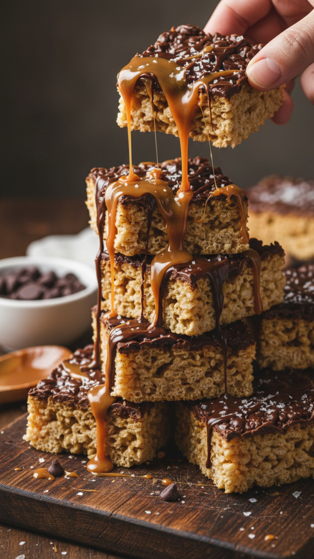 Caramel Chocolate Rice Krispies Preparation