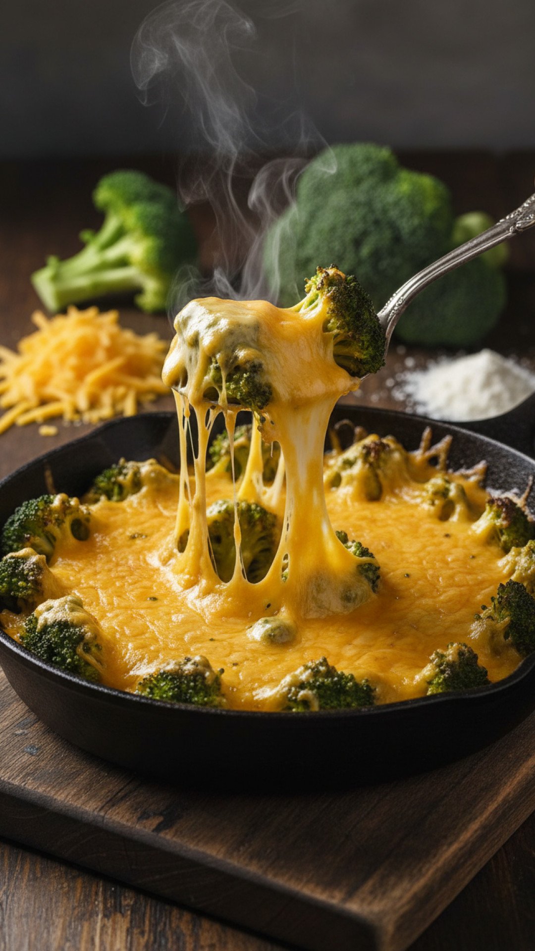 Cheesy Broccoli Preparation