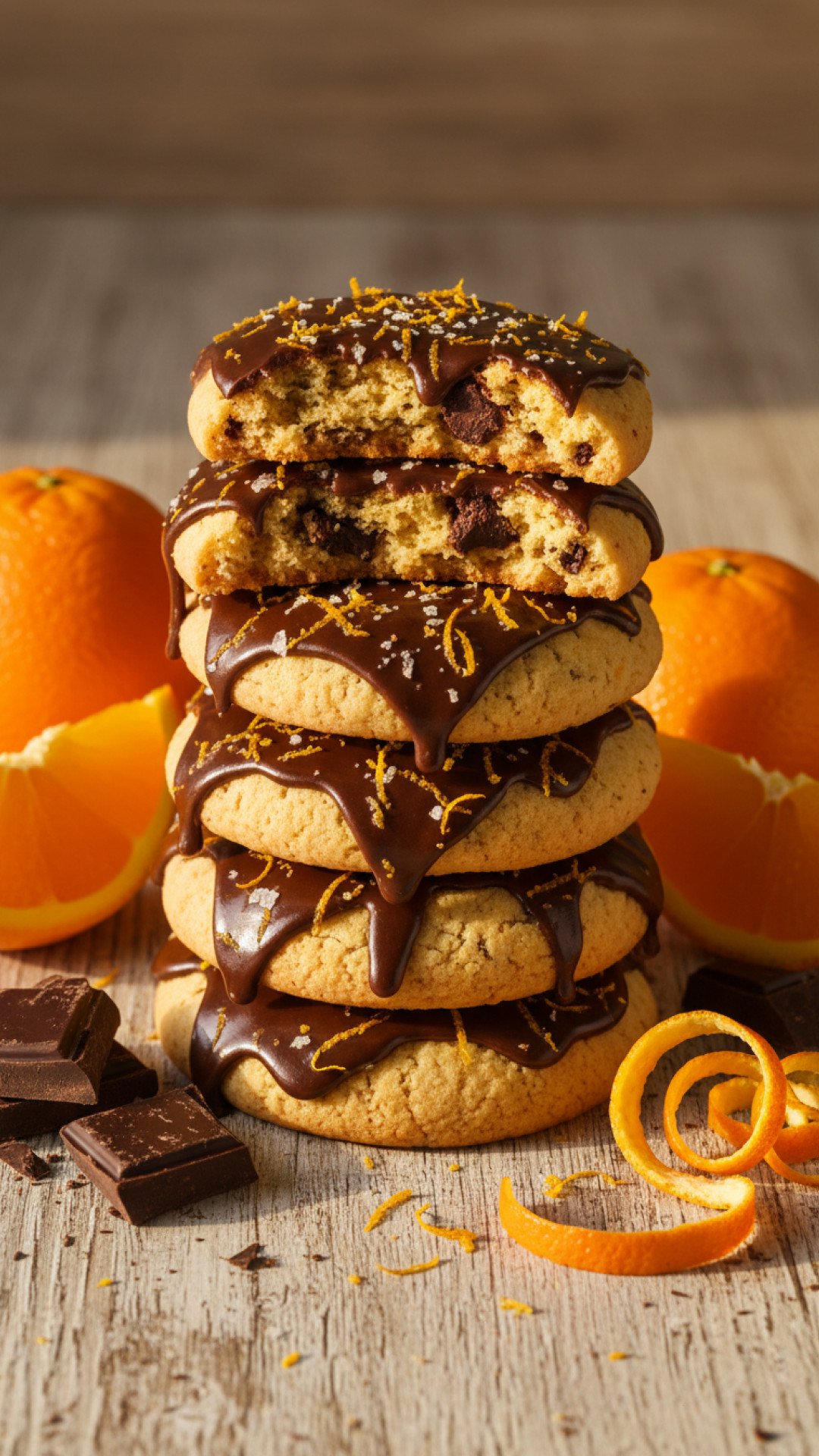 Chocolate Orange Shortbread Cookies Preparation