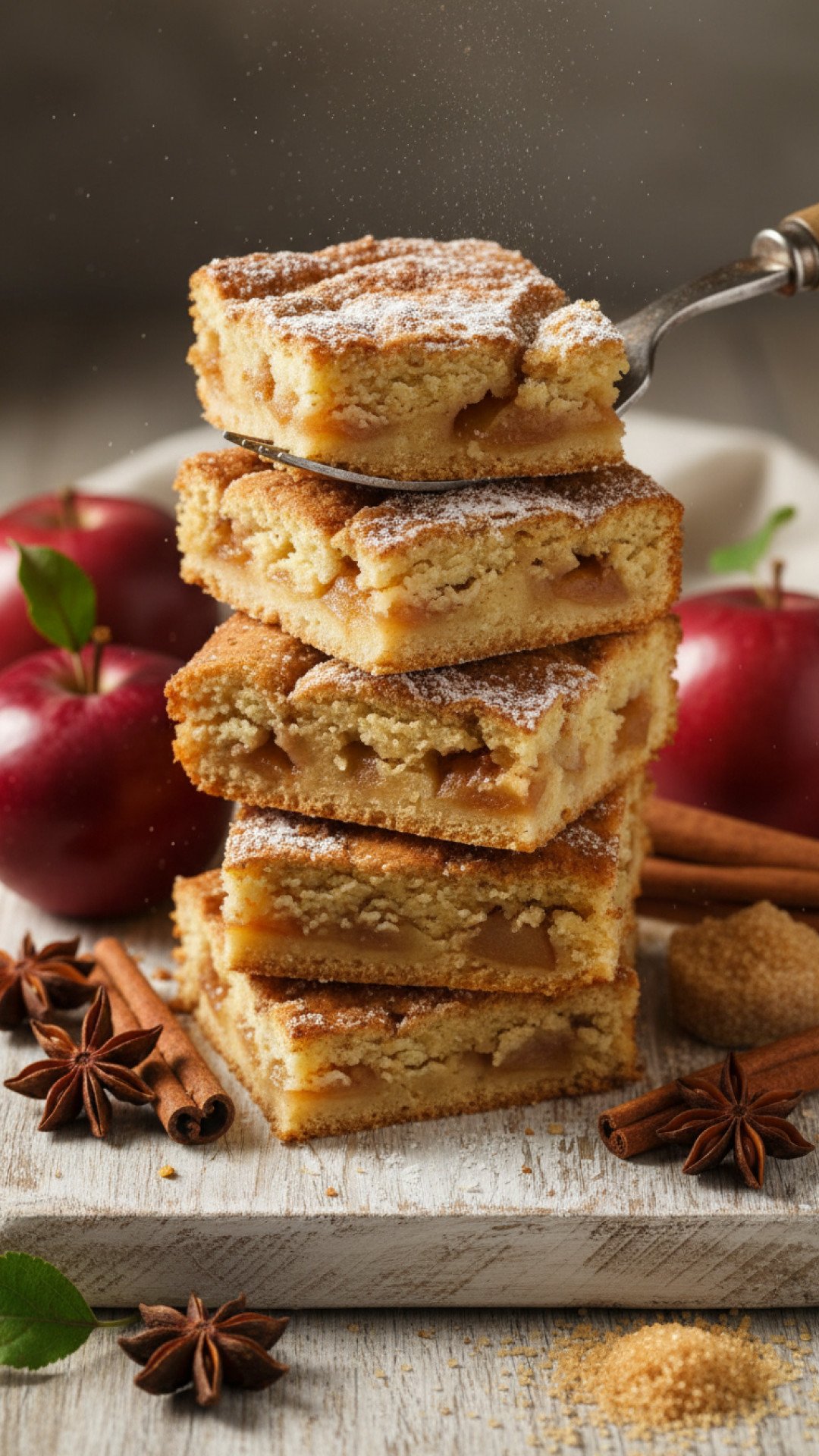 Classic Apple and Cinnamon Blondies Preparation