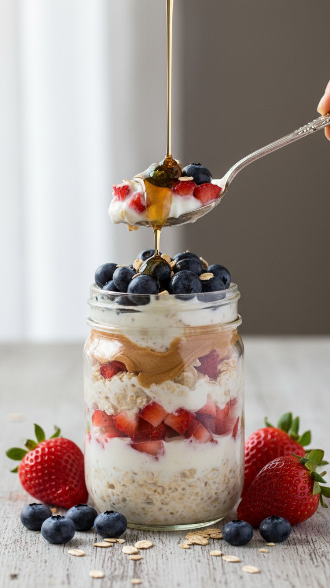 Classic Creamy Overnight Oats Preparation