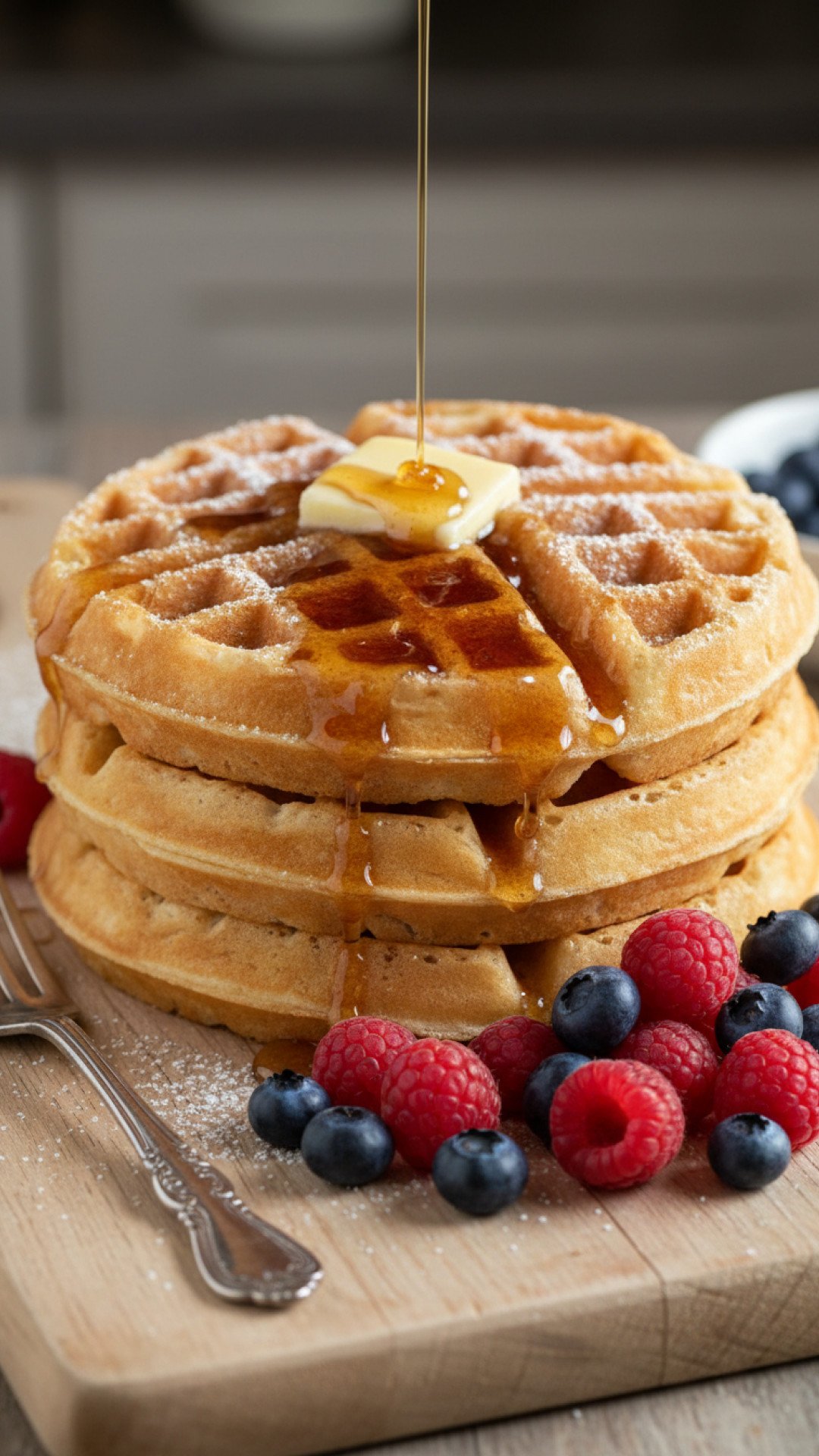 Classic Crispy Buttermilk Waffles Preparation