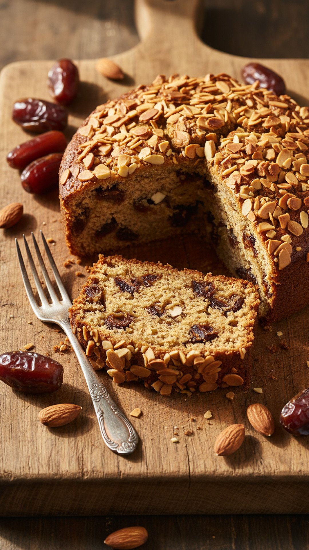 Classic Date and Almond Cake Preparation