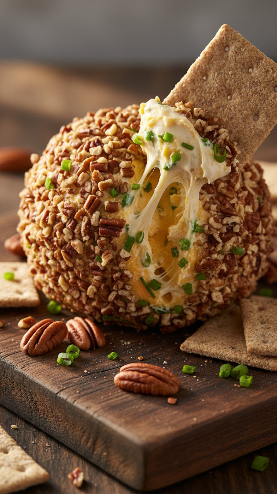 Classic Holiday Pecan Cheese Ball Preparation