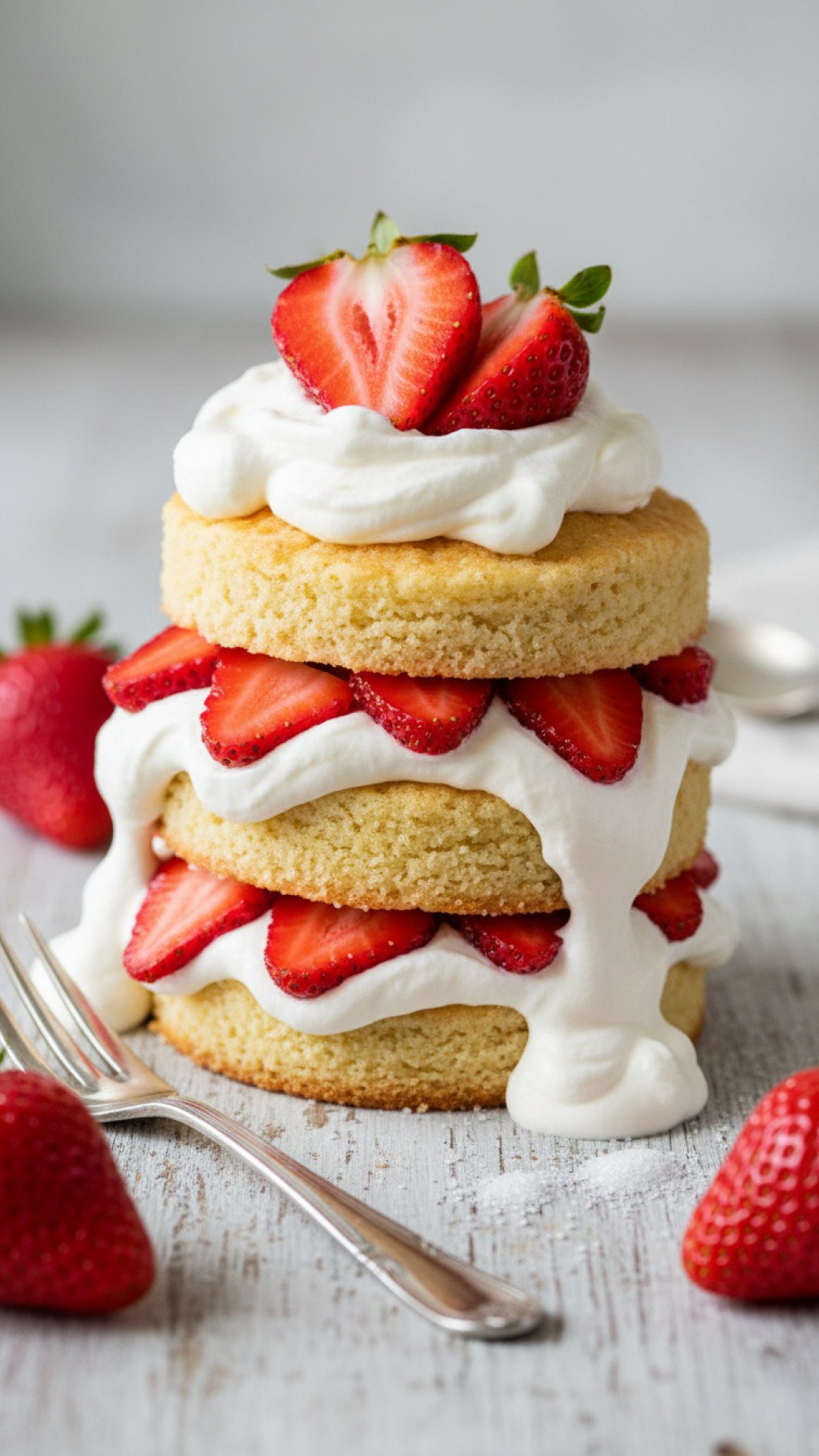 Classic Homemade Shortcake Preparation