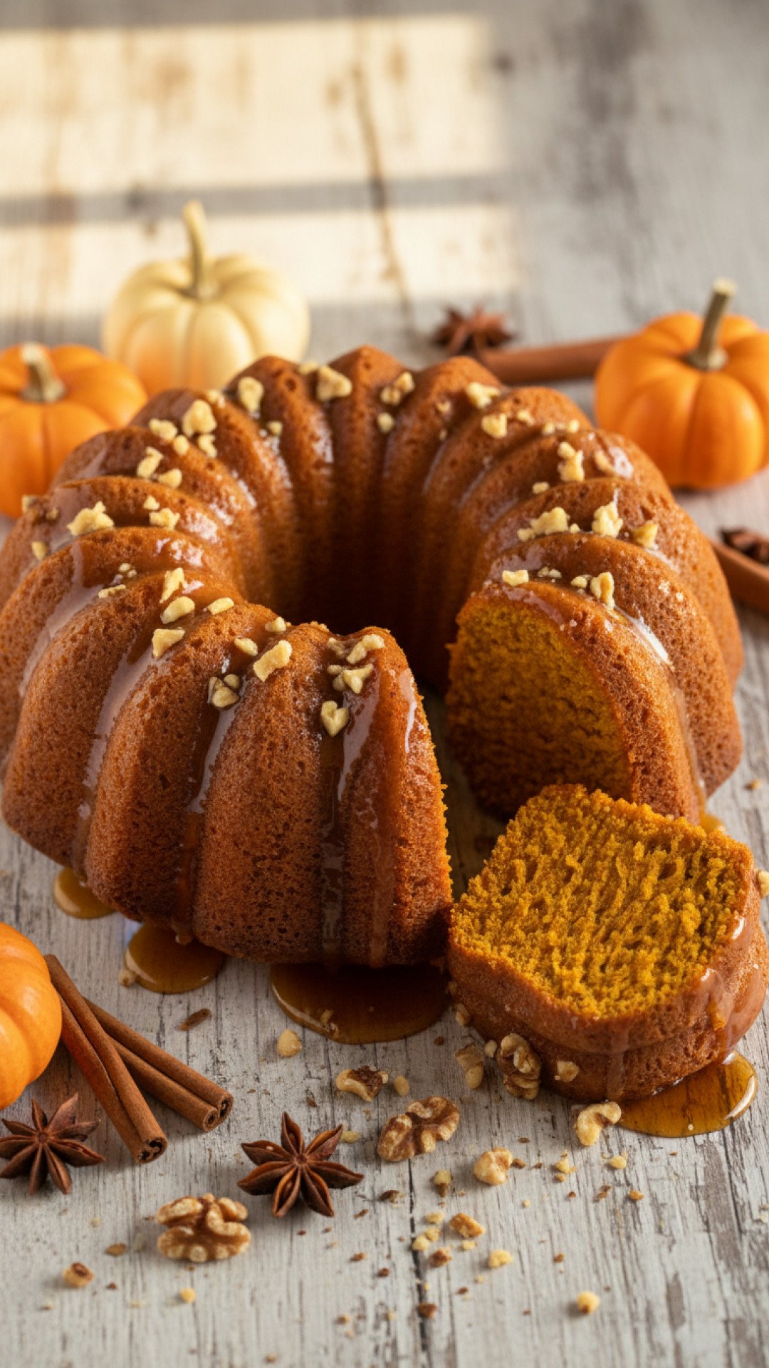 Classic Pumpkin Spice Bundt Cake Preparation