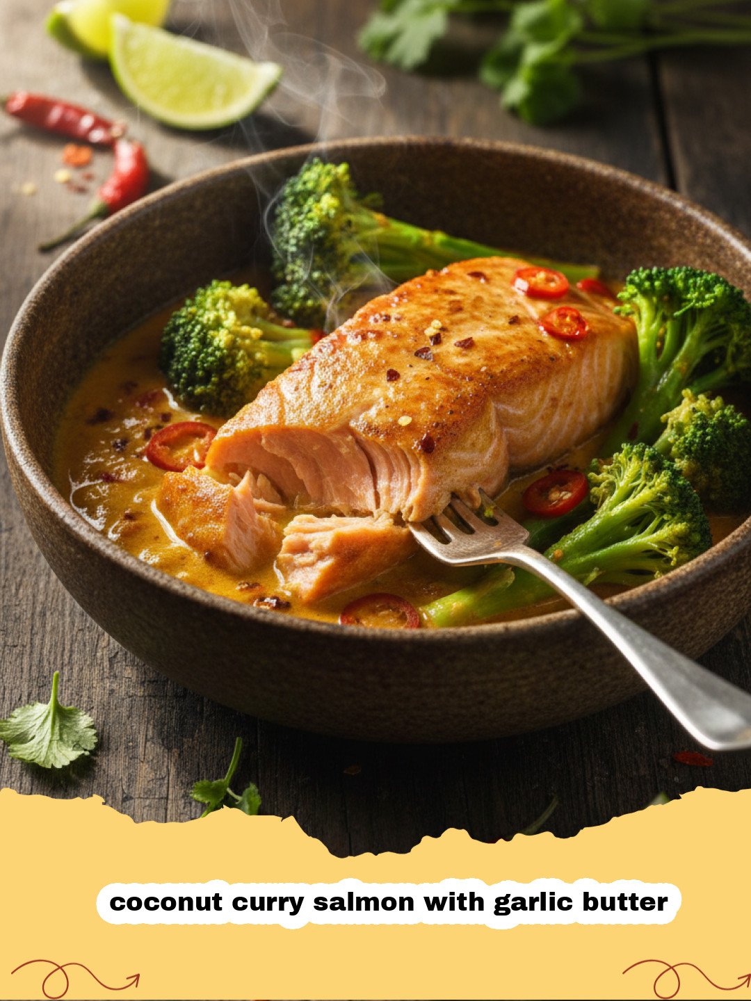 The Ultimate Coconut Curry Salmon with Garlic Butter