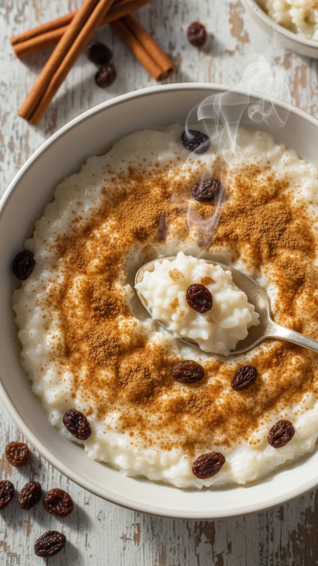 Creamy Old-Fashioned Easy Rice Pudding Preparation