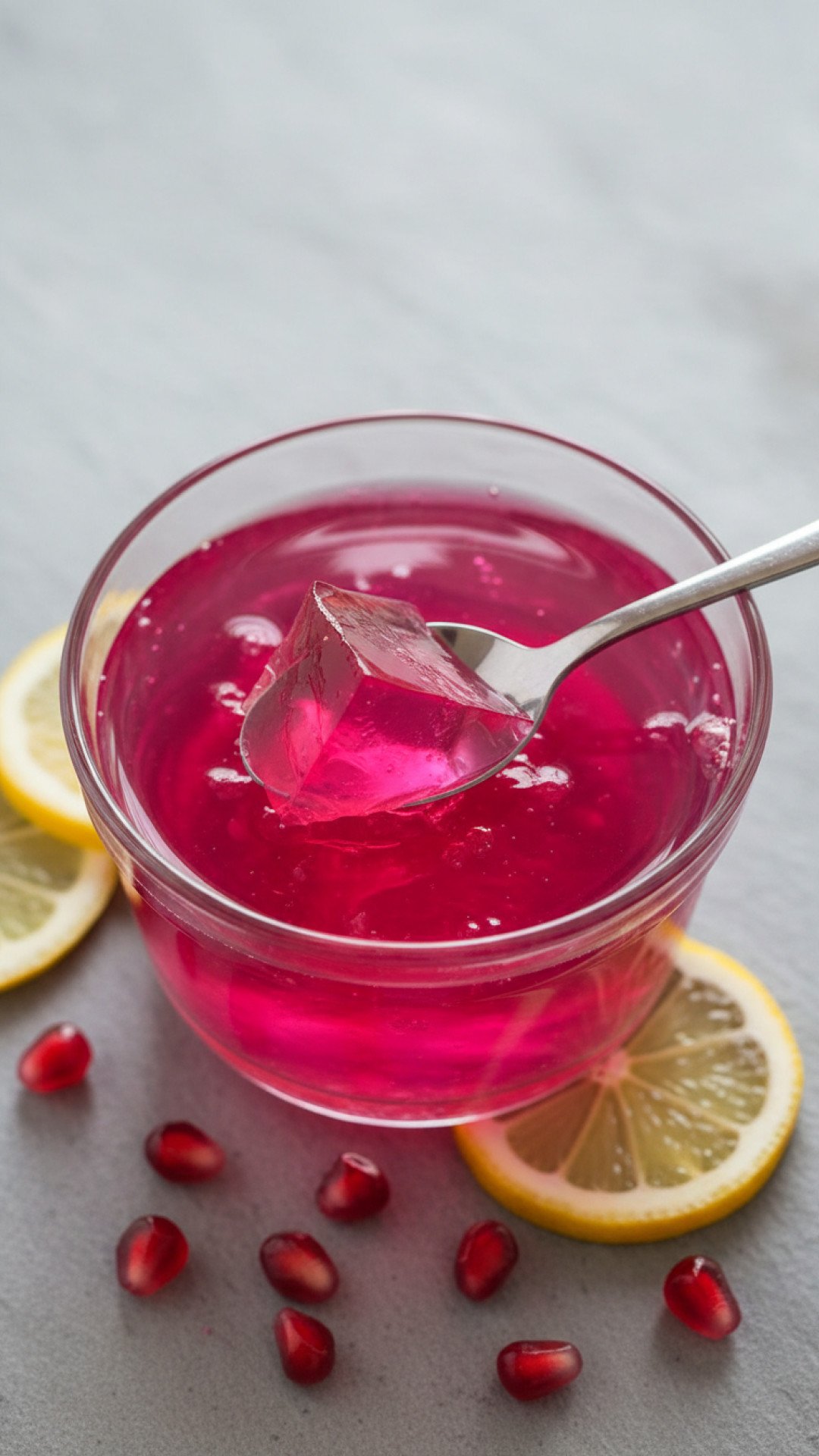 Creamy Pink Gelatin Diet Treat Preparation