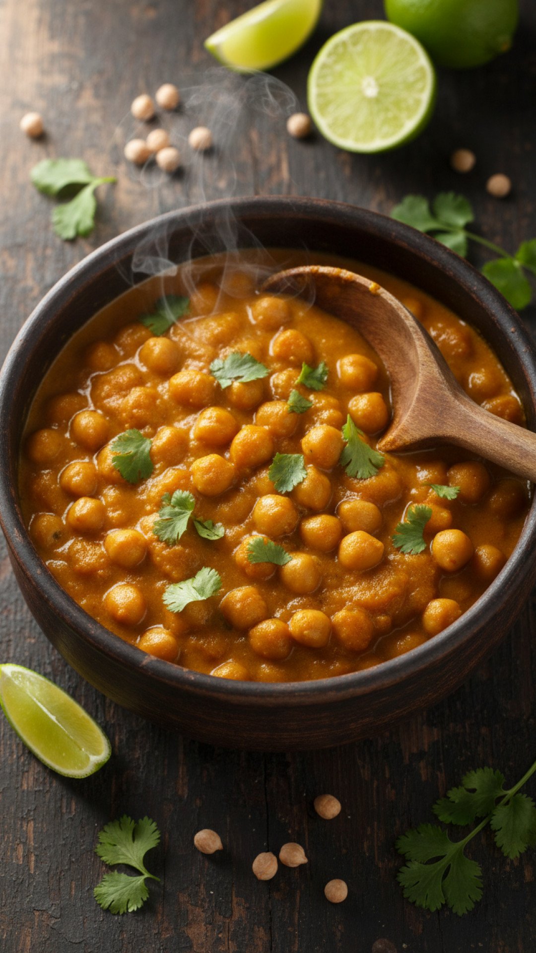 Creamy Pumpkin and Chickpea Curry Preparation
