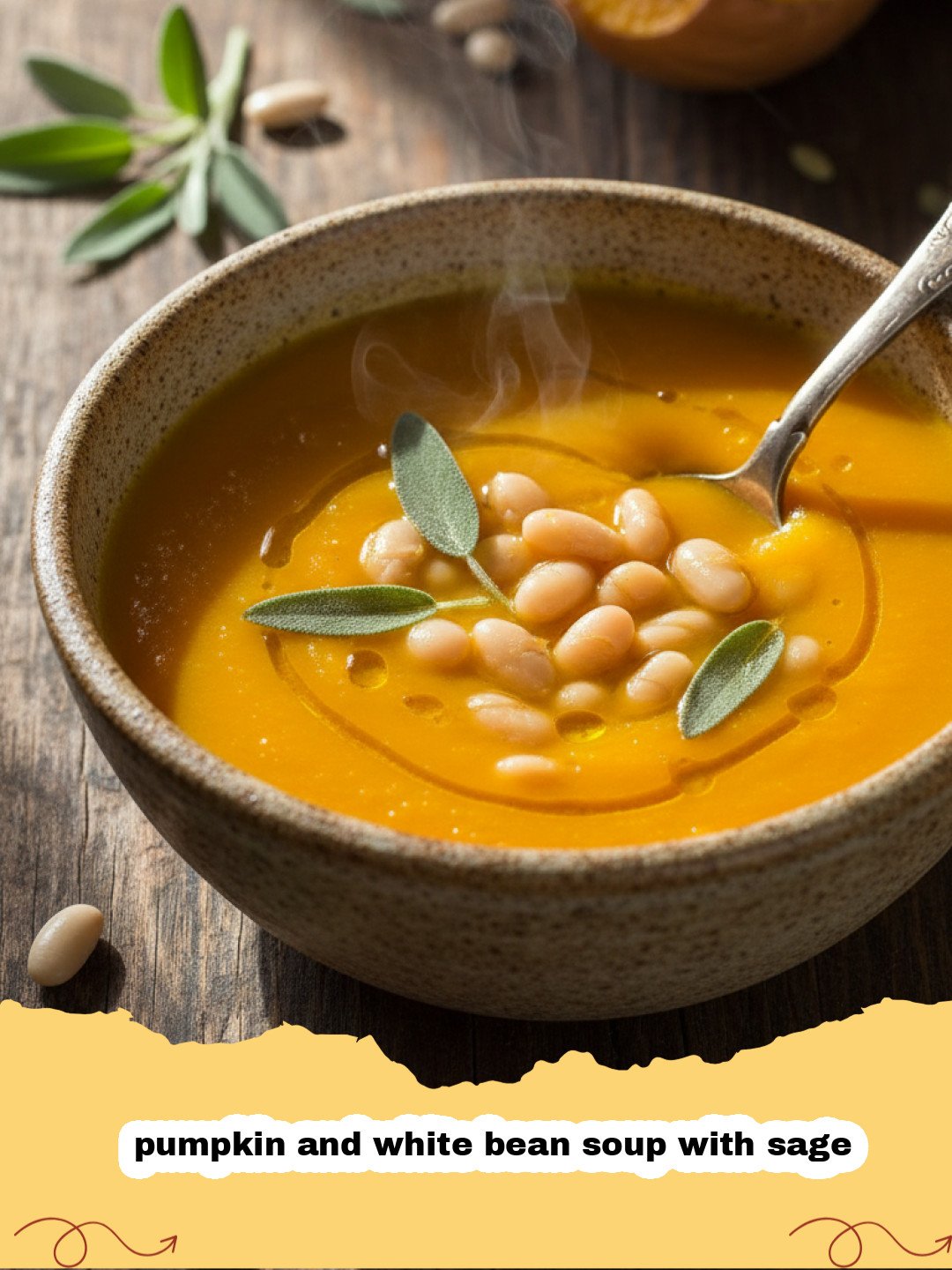 Creamy Pumpkin and White Bean Soup with Sage: A Cozy Autumn Classic
