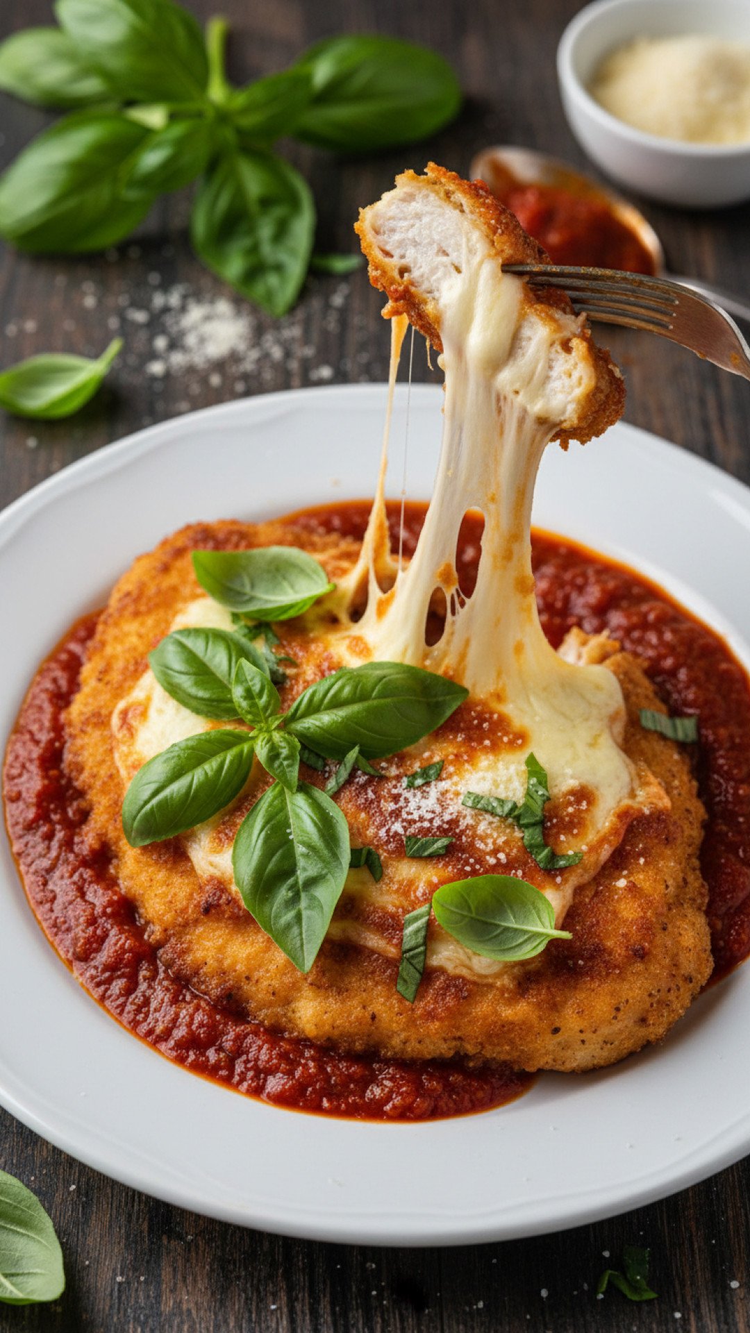 Crispy Homemade Chicken Parmesan Preparation