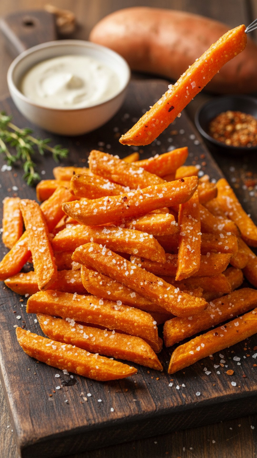 Crispy Oven Baked Sweet Potato Fries Preparation