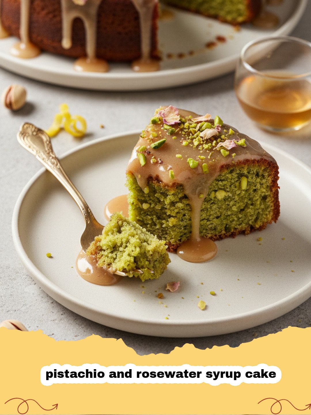 The Most Fragrant Pistachio and Rosewater Syrup Cake You Will Ever Bake