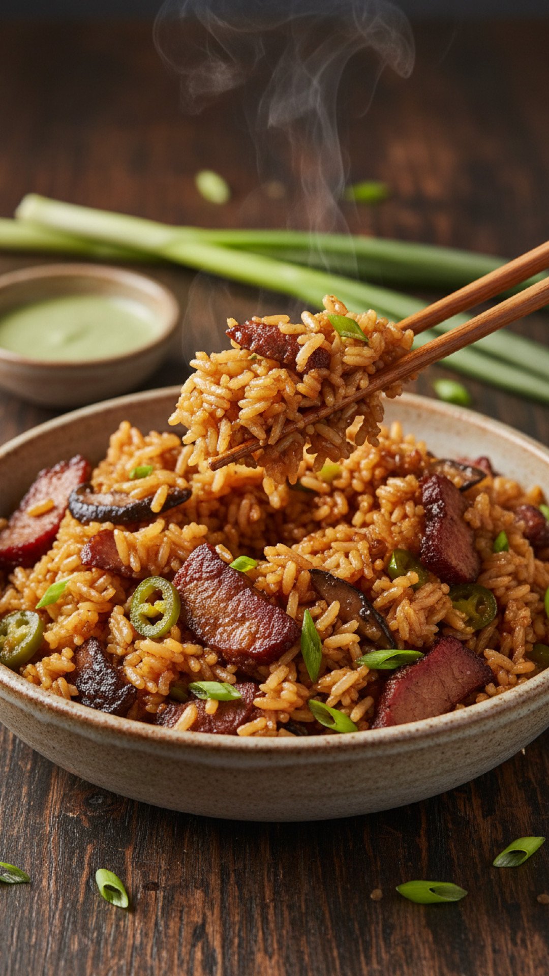 Easy Brisket Fried Rice Preparation